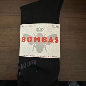New Bombas Dark Charcoal half calf socks